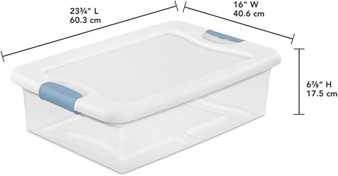 Sterilite 24-Pack Latching Box, Under Bed Storage Bins - Image 3