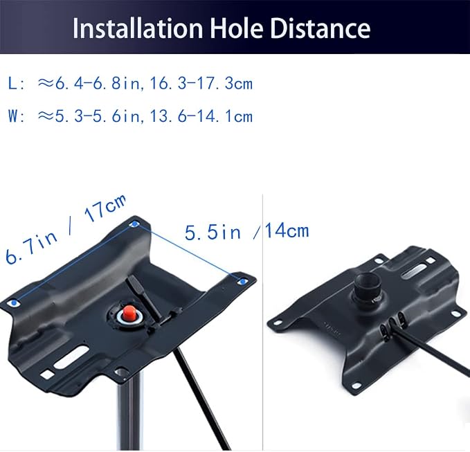 Gjpwyfdc Office Chair Tilt Control Mechanism Replacement 5.5'' X 6.7'' - Image 2
