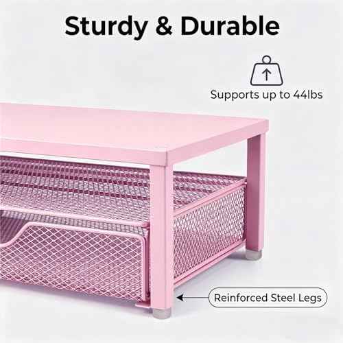 Spacrea Monitor Stand with Drawer and Pen Holder