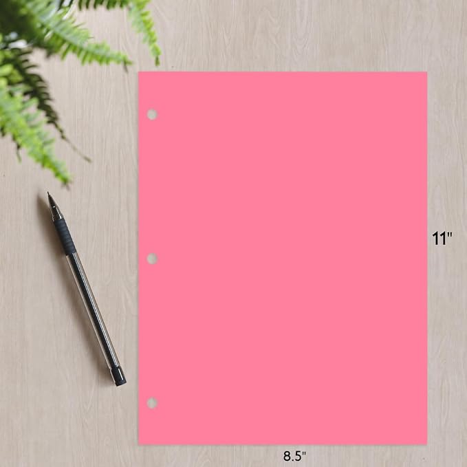 Copy And Printing Color Paper, 20 Lb. 3 Hole Punch 500 Sheets Per Ream. - Image 3