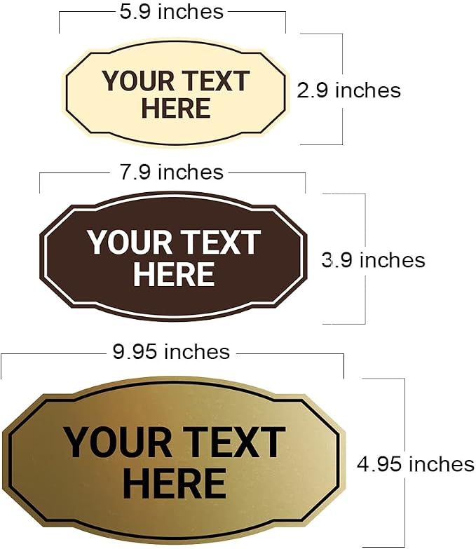 Custom Victorian Wall or Door Sign – Personalized Plastic Sign - Image 4