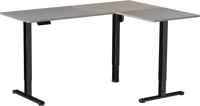 VIVO Electric Corner 63 x 47 inch L-Shaped Standing Desk, Memory Height - Image 9