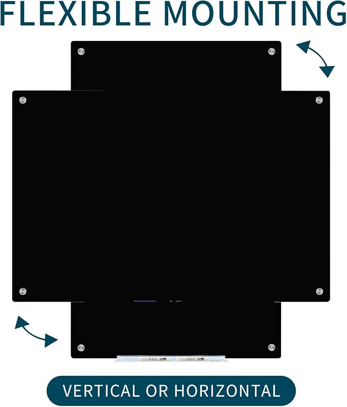 Magnetic Whiteboard, Tempered Glass White Board Frameless, Home School Supplies - Image 7