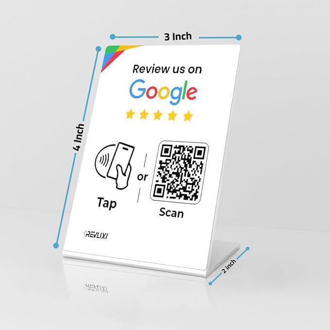 REVLIXI Google Review Stand- Boost Reviews w/Reusable Google Review Tap Card - Image 5