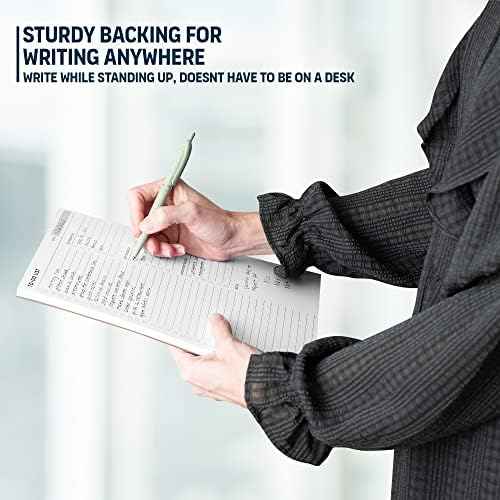 To Do List Notepad: With Multiple Functional Sections - Large Size 8.5x11" 52 Sheets - Tear Off Daily Planner Notebook - Task CheckList Organizer Agenda Pad for Work - Note, Plans, Goals, Grocery, and