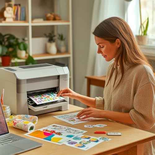 Clear Sticker Paper for Inkjet Printer (20 Sheets) - Transparent Glossy 8.5 x 11 - Printable Vinyl Sticker Paper