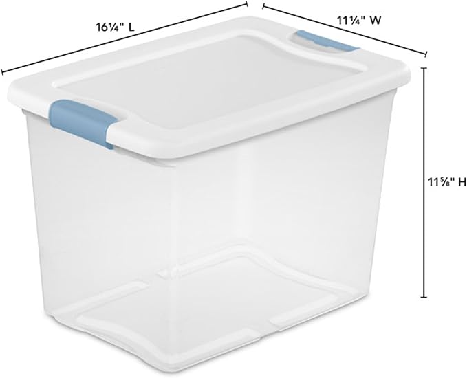Sterilite 24-Pack Latching Box, Under Bed Storage Bins - Image 2