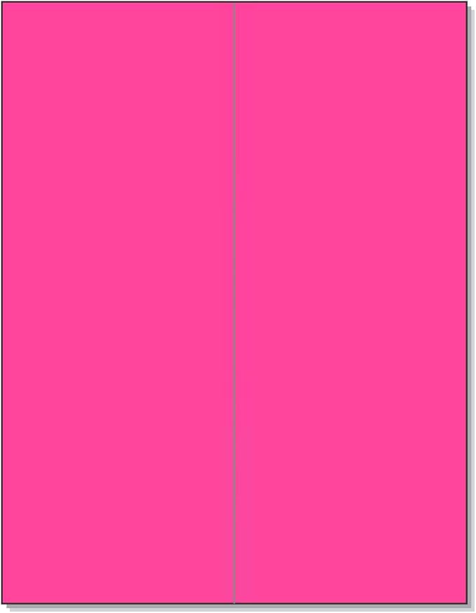 NextDayLabels - 8-1/2 x 11 Neon Color High Light Fluorescent Labels by NextDayLabels