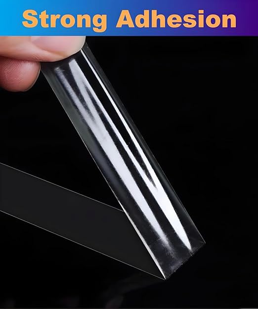 Ultra-Thin Clear Double Sided Tape Heavy Duty 2-Inch x 50 Feet Two Sides Strong - Image 3