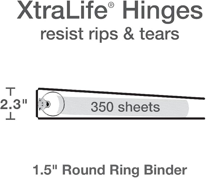 Oxford Cardinal 3 Ring Binders, Binders - Image 2