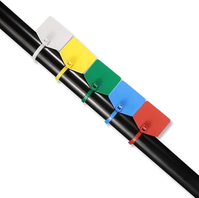 Waterproof Shipping Tags, Plastic Straps Label Mark Tag, Seal Tags Zip Tie - Image 5