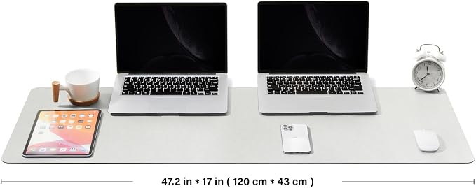 Large Desk Mat - 47.2"x 17" Non-Slip PU Desk Pad - Image 2