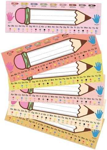 36Pcs 9x3 Inch Name Tags for Classroom, Desk Name Tags for Kindergarten