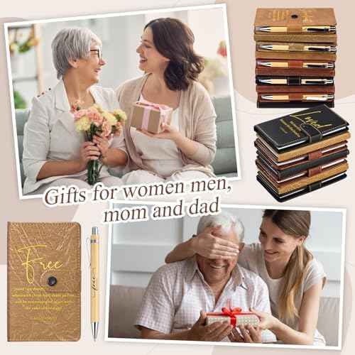 Spakon 40 Pcs Christian Gifts Bulk Prayer Journal with Pens, 5 Colors