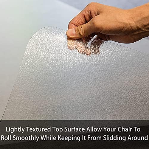 Office Chair Mat for Hardwood Floor, 48”x 36” Clear Floor Protector