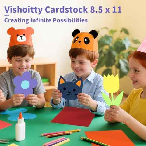 120 Sheets Colored Cardstock 8.5 X 11 Construction Paper 12 Assorted Colors