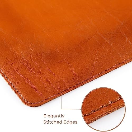 Desk Mat - Executive Real Leather Desk Pad - Large (18 3/4" X 35 3/4")
