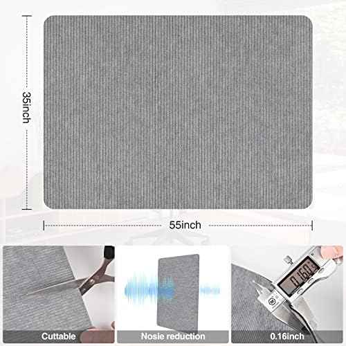 Placoot Desk Chair Mat for Hardwood Floor & Tile 55"x35" Office Chair Mat for Rolling Chairs Large Anti-Slip-Recyclable Material Computer Rug for Office