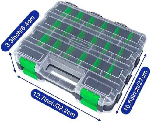 Tools Organizer Box Small Parts Storage Box 50-Compartment Double Side