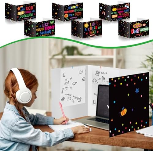 Cinrobiye 24 Pcs Christian Privacy Folders Standard for Students