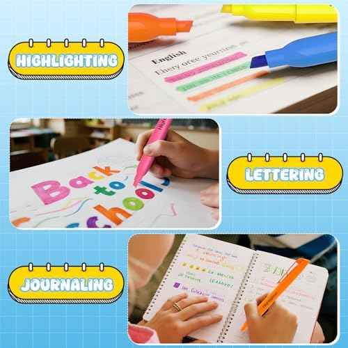 150 Count Highlighters Assorted Colors Bulk - 6 Colors Dry-Quickly No Bleed Chisel Tip Highlighter, Markers Set for Classroom Office, Back to School Supplies for Teacher Kids Adults