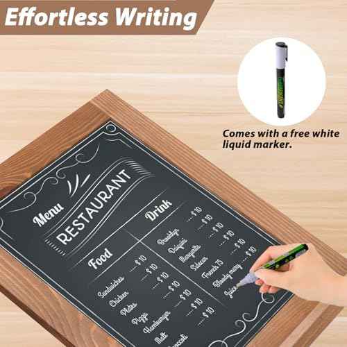 Magnetic Chalkboard 10"x14" Small Chalkboard Signs with Stand