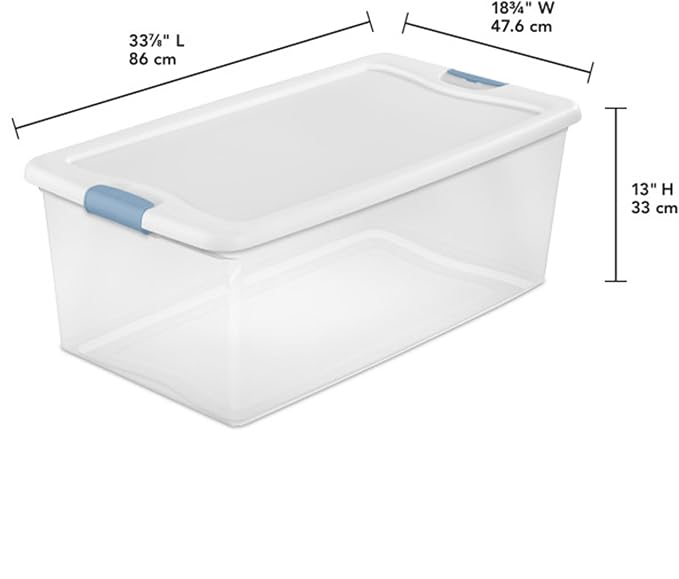 Sterilite 24-Pack Latching Box, Under Bed Storage Bins - Image 2