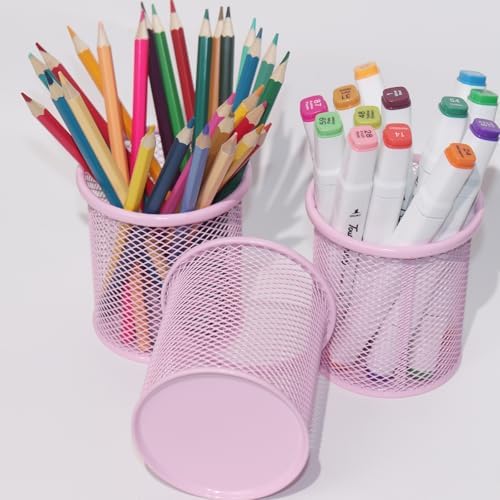 Pen Holder Mesh Pencil Holder Metal Pen Holder Cup Pencil Cup Holder