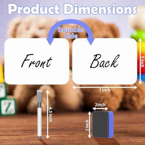 Small White Board Dry Erase 5x7 Inch Mini Whiteboard Small Dry Erase