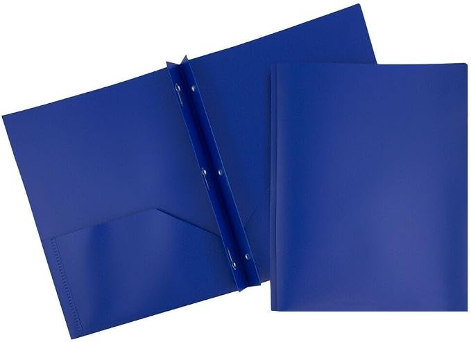 JAM PAPER Plastic 2 Pocket POP Folders by JAMPaper
