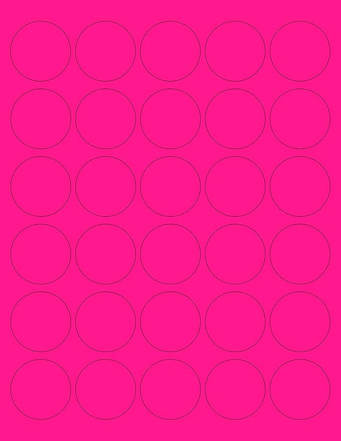 NextDayLabels - 8-1/2 x 11 Neon Color High Light Fluorescent Labels by NextDayLabels