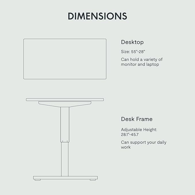 FLEXISPOT EN1 One-Piece Standing Desk - Image 6