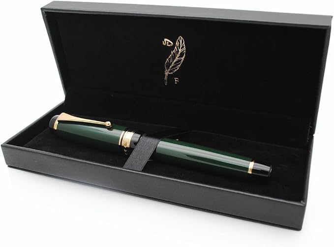 xixixiaozhu Metal Big Fountain Pen Set Medium Nib 0.7mm, Includes Ink Refill - Image 5