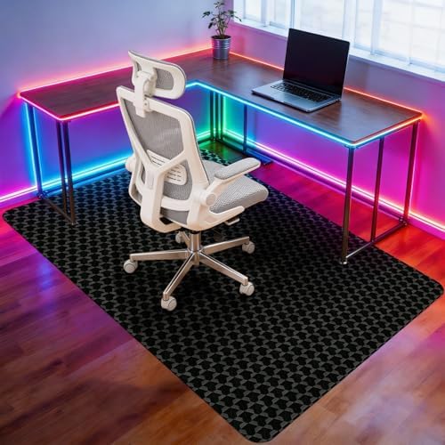 Vicwe Office Chair Mat for Hardwood Floor, 72" x 46" Chair Mat, Anti-Slip