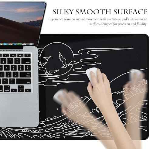 ALOANES Waterproof Gaming Mousepad Large Mouse Mat Non-Slip Rubber Base