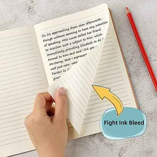 24 Pack College Ruled Notebook & Journal Bulk, Kraft Cover, Line Thick Paper, A5 Size, 5.5x8.3 inch, 60 Pages, Small Subject Note Pad Planner Set for Women Men Kids Traveler Student Office