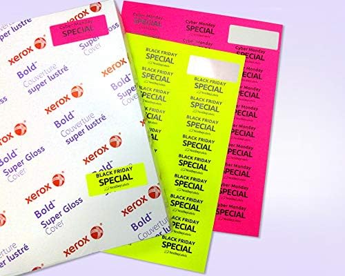 NextDayLabels - 8-1/2 x 11 Neon Color High Light Fluorescent Labels - Image 5