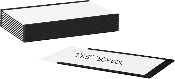 Realth C Channel Magnetic Label Holders 30 Pack 2'' x 5'' - Image 7