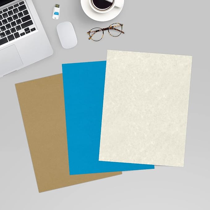 LUXPaper 8.5" x 11" Paper | Letter Size | Cream Parchment | 60lb. Text | 50 Qty - Image 6