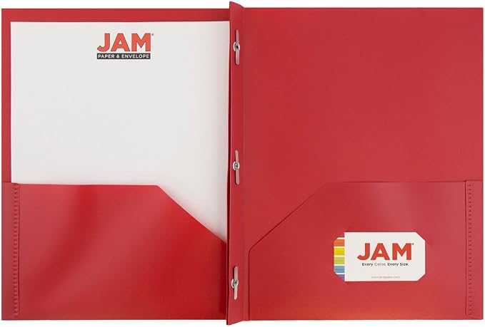 JAM PAPER Plastic Color POP Folders - Image 3