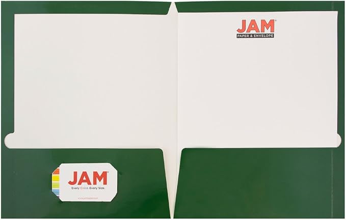 JAM PAPER Laminated Two Pocket Glossy School Folders - Image 3