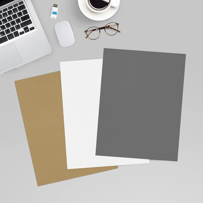 LUXPaper 8.5" x 11" Cardstock | Letter Size | Sterling Gray Linen | 100lb. - Image 6