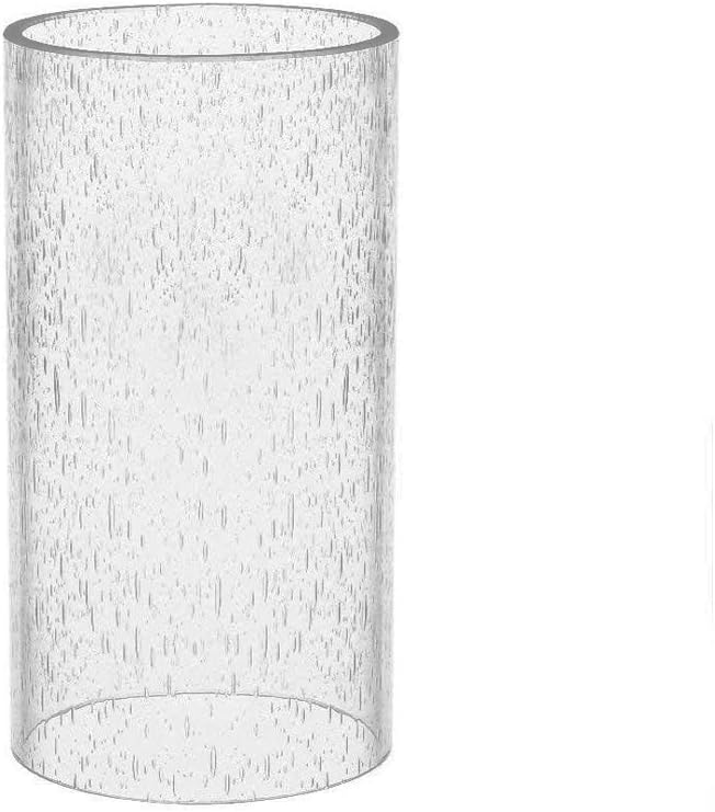 Sunwo Glass Shade Straight Cylinder Glass Lamp Shade Replacement - Image 2