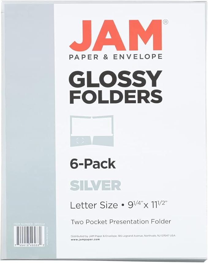 JAM PAPER Laminated Two Pocket Glossy School Folders - Image 6