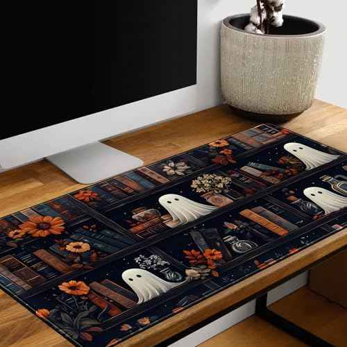 LuckyCow Cute Vintage Gothic Desk Mat Kawaii Dark Academia Desk Pad
