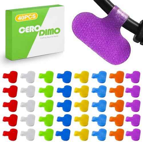 40 PCS Cable Labels, Multi-Color Cord Tags for Electronics, Write On Wire Labels, Reusable Tags, Cable Management Identification