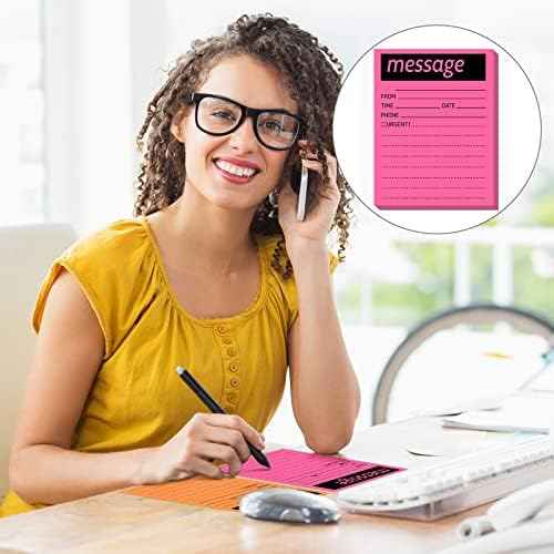 Geyee 9 Pcs Phone Message Pads for Office Super Sticky Notes 4 x 5 Inch