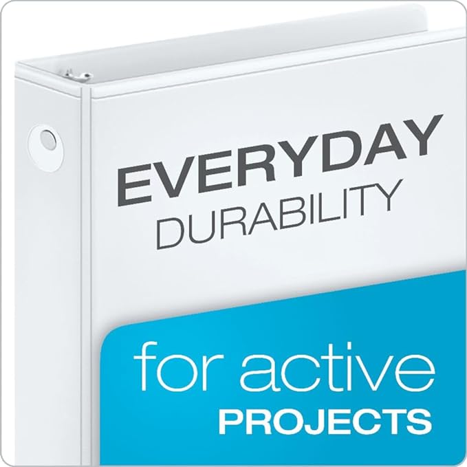 Cardinal Economy 3-Ring Binders, Round Rings, Holds 475 Sheets, Carton of 12 - Image 2
