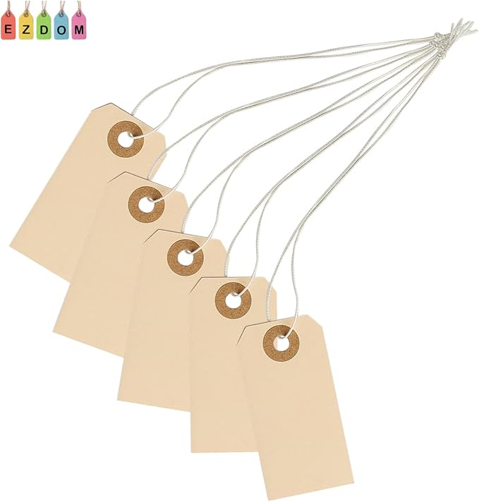 Manila Tags with Elastic Loop - Image 6