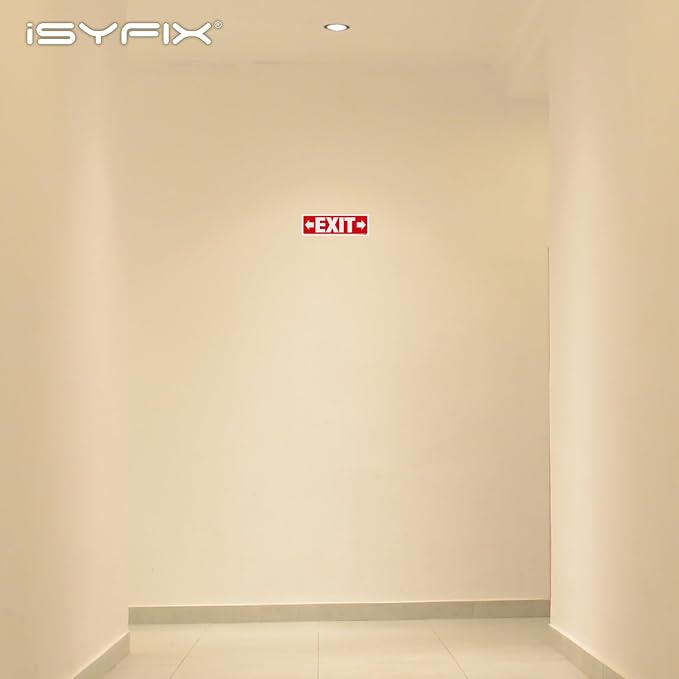 iSYFIX Exit Signs Stickers 12 Pack 12x4 Inch - Image 3